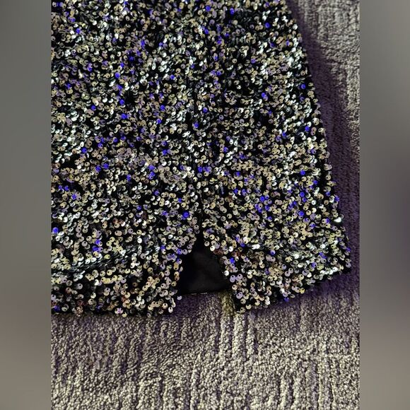 Black Sequin Strapless Dress (Nwot) - Picture 3 of 7